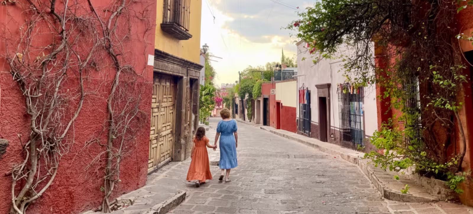 A street in San Miguel de Allende, Mexico—where Aimee Q Devlin is based